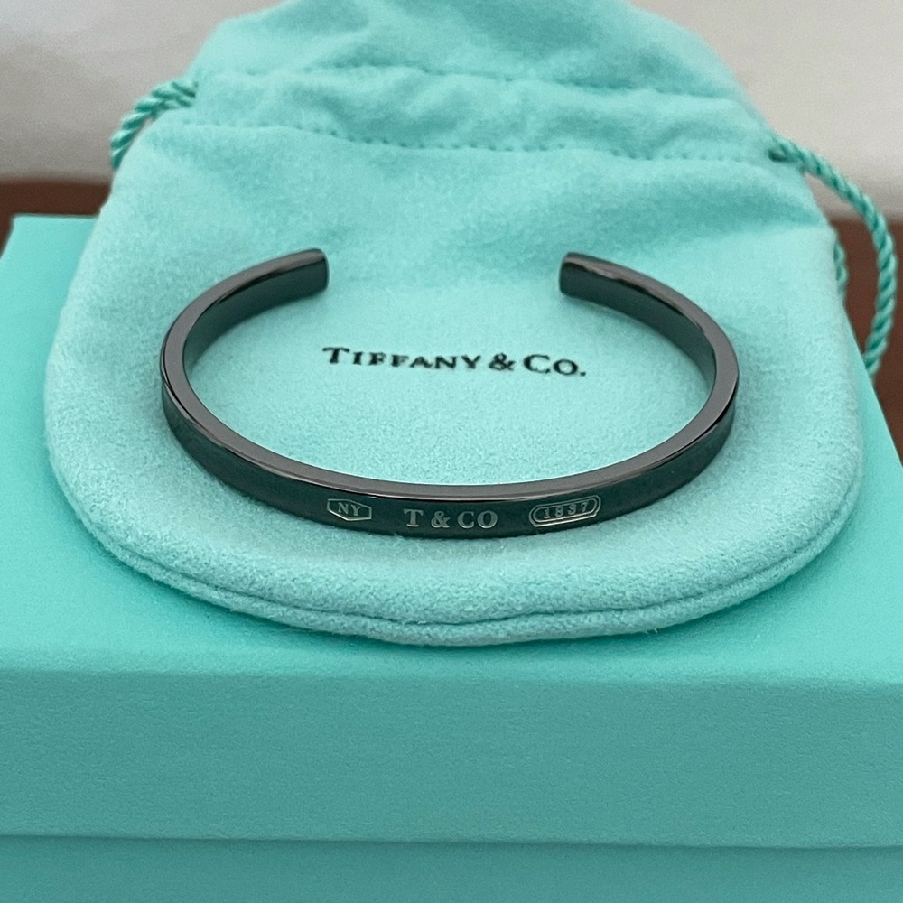 Tiffany & Co. 1837 Titanium Narrow Cuff Bracelet M